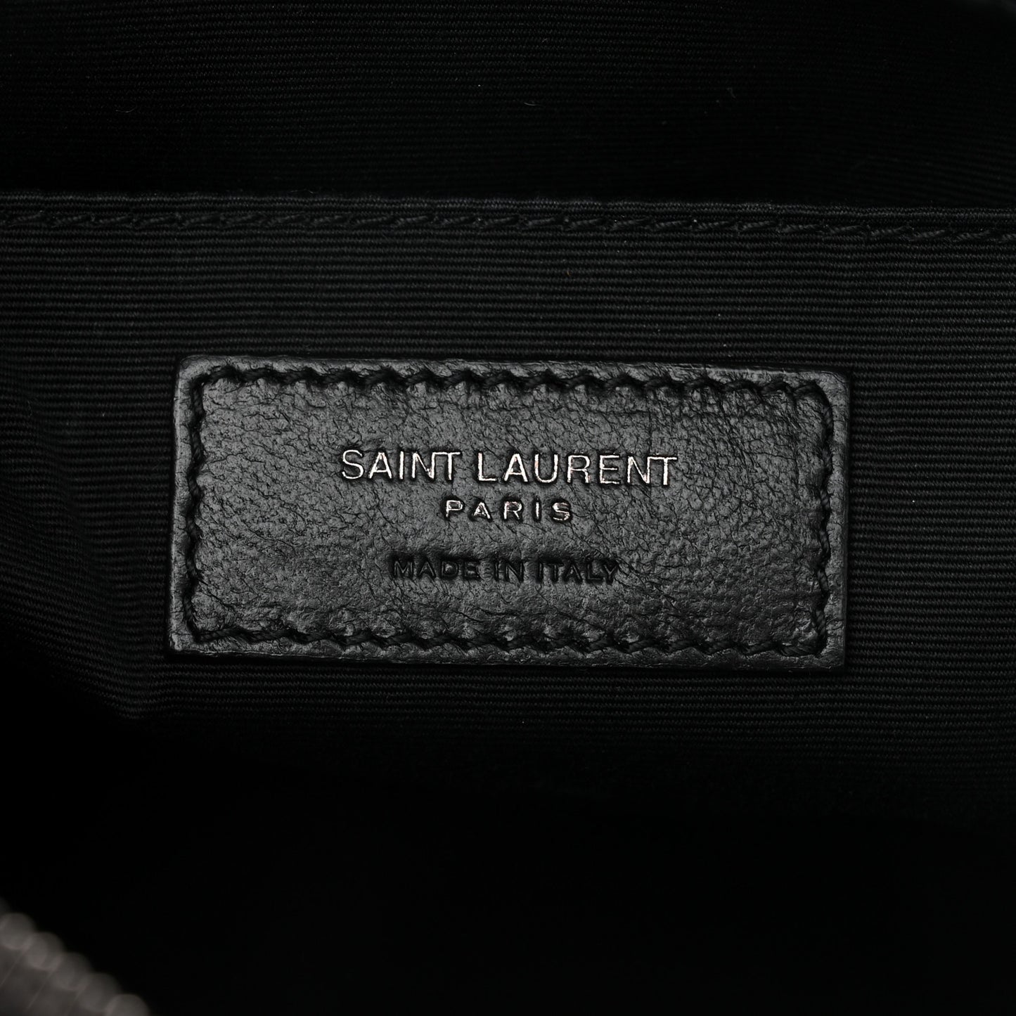 Calfskin Matelasse Monogram Monochrome Lou Camera Bag Black