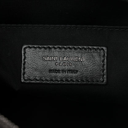 Saint Laurent Calfskin Matelasse Monogram Monochrome Lou Camera Bag Black 5 of 9