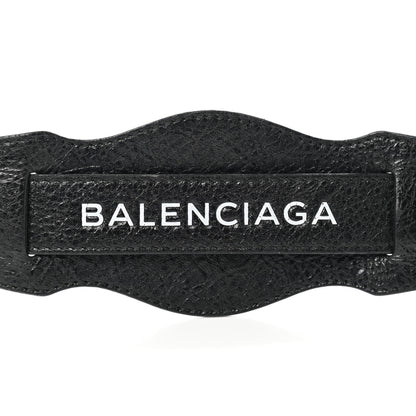Balenciaga Agneau Classic Hardware Logo Shoulder Strap Black 3 of 5
