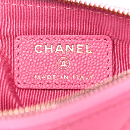 Chanel Caviar Quilted Small Cosmetic Case Pink 6 of 11