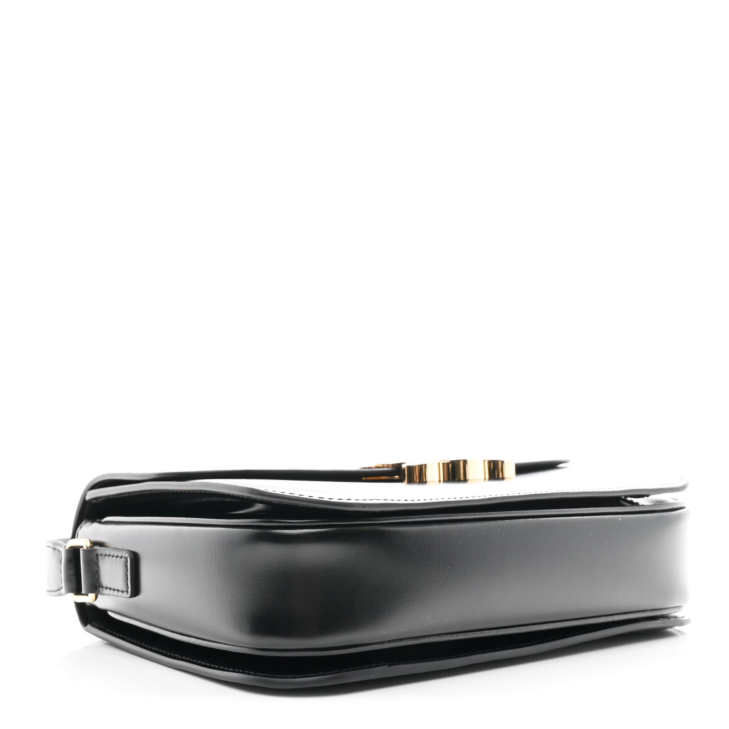 Celine Shiny Calfskin Medium Triomphe Black 4 of 10