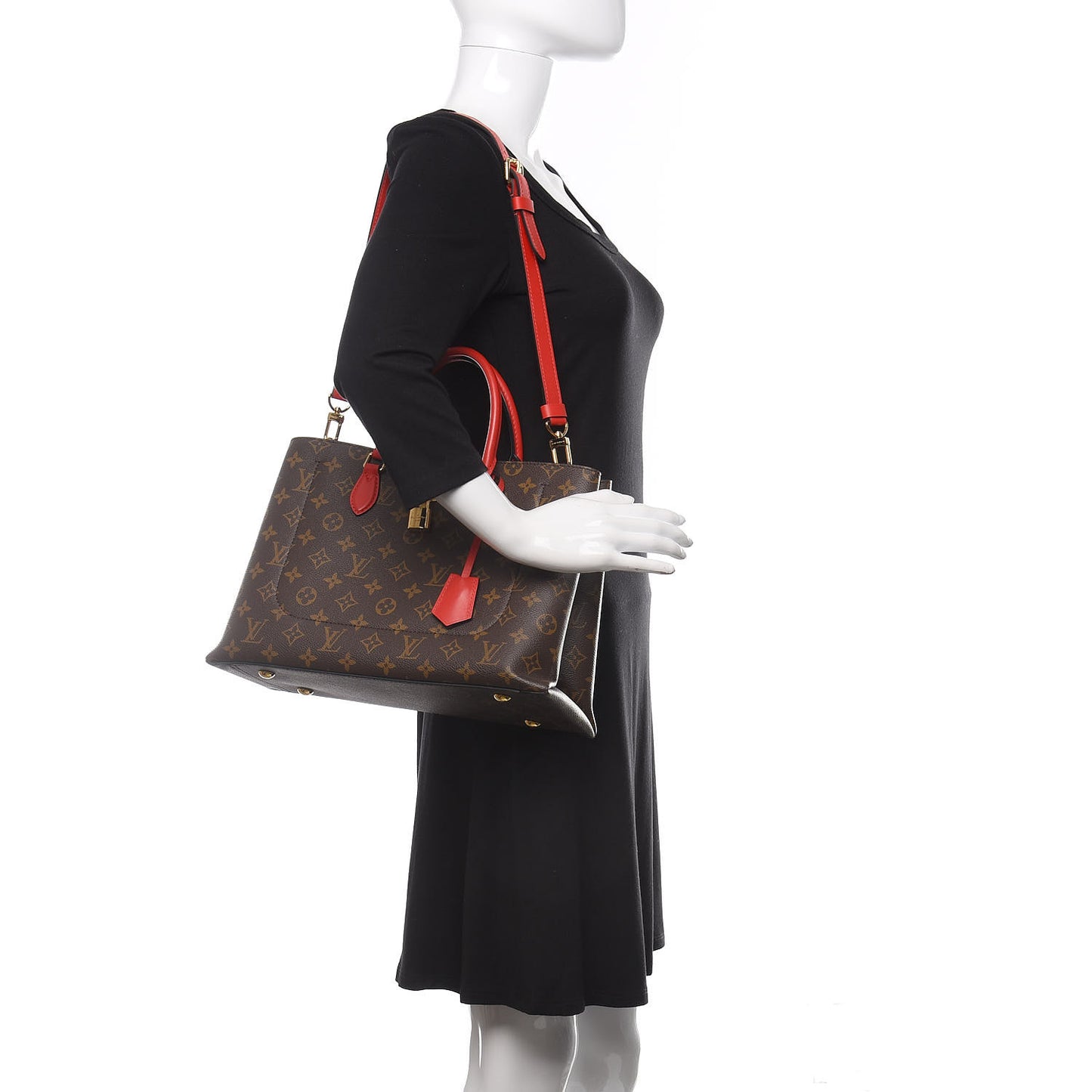 Monogram Flower Tote Coquelicot