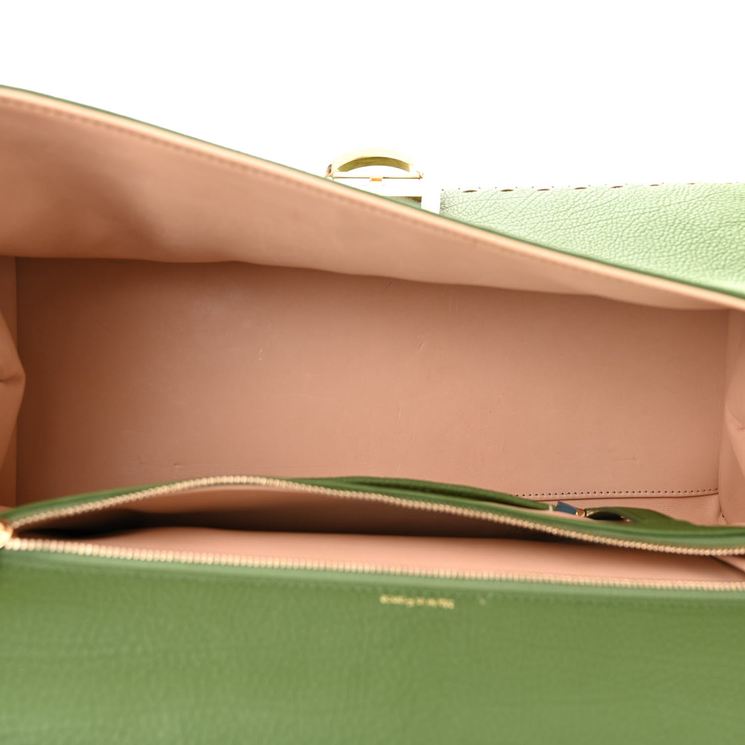 Delvaux Rodeo Calfskin Surprique Brillant East West Satchel Green 6 of 12
