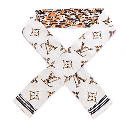Louis Vuitton Silk Monogram Giant Jungle Bandeau Ivory 1 of 3