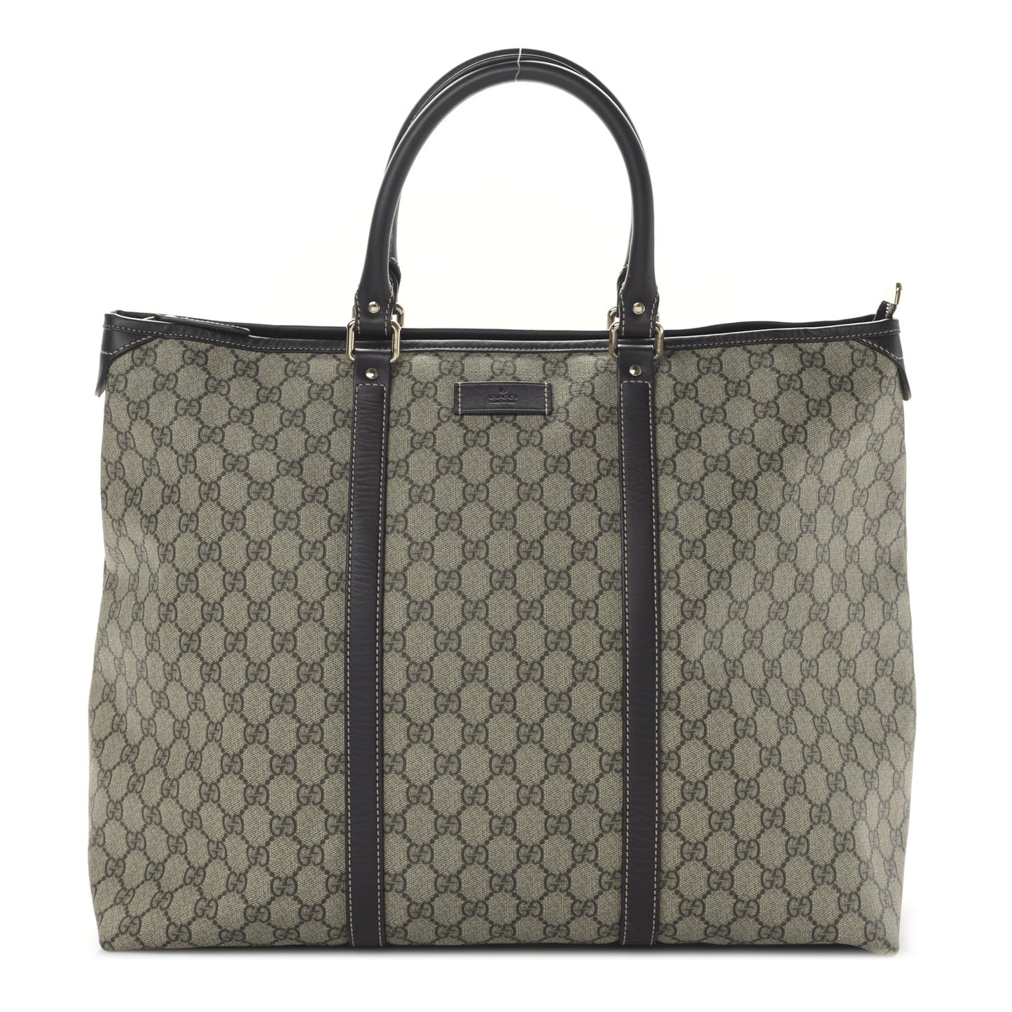 GG Plus Monogram Medium Joy Tote Dark Brown