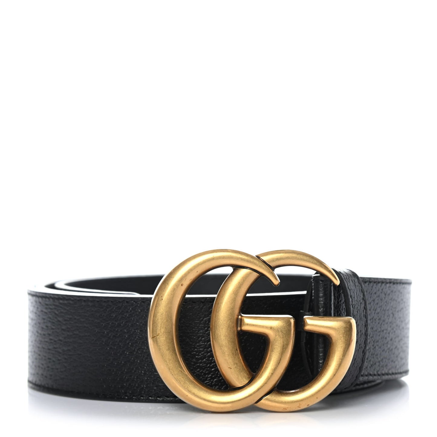 Textured Calfskin Double G 40mm Belt 115 46 Black