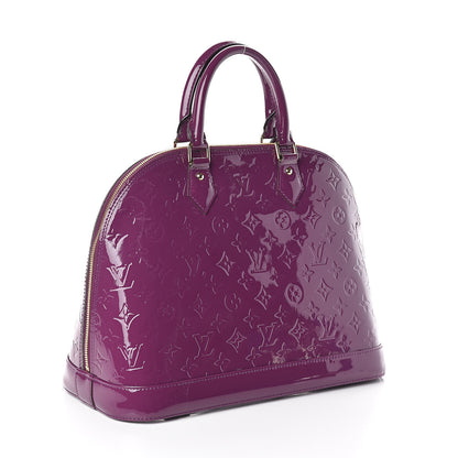 Louis Vuitton Vernis Alma MM Amethyste 3 of 9