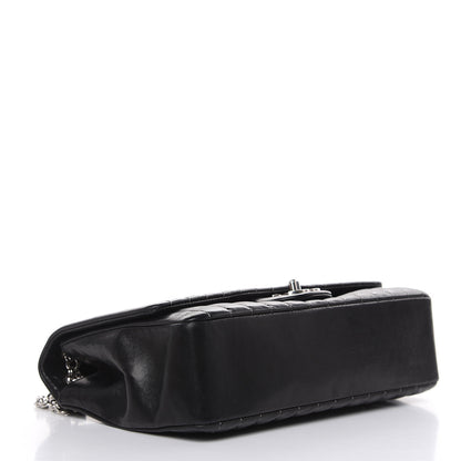 Chanel Lambskin Vertical Quilted Medium Single Flap Black 4 of 17