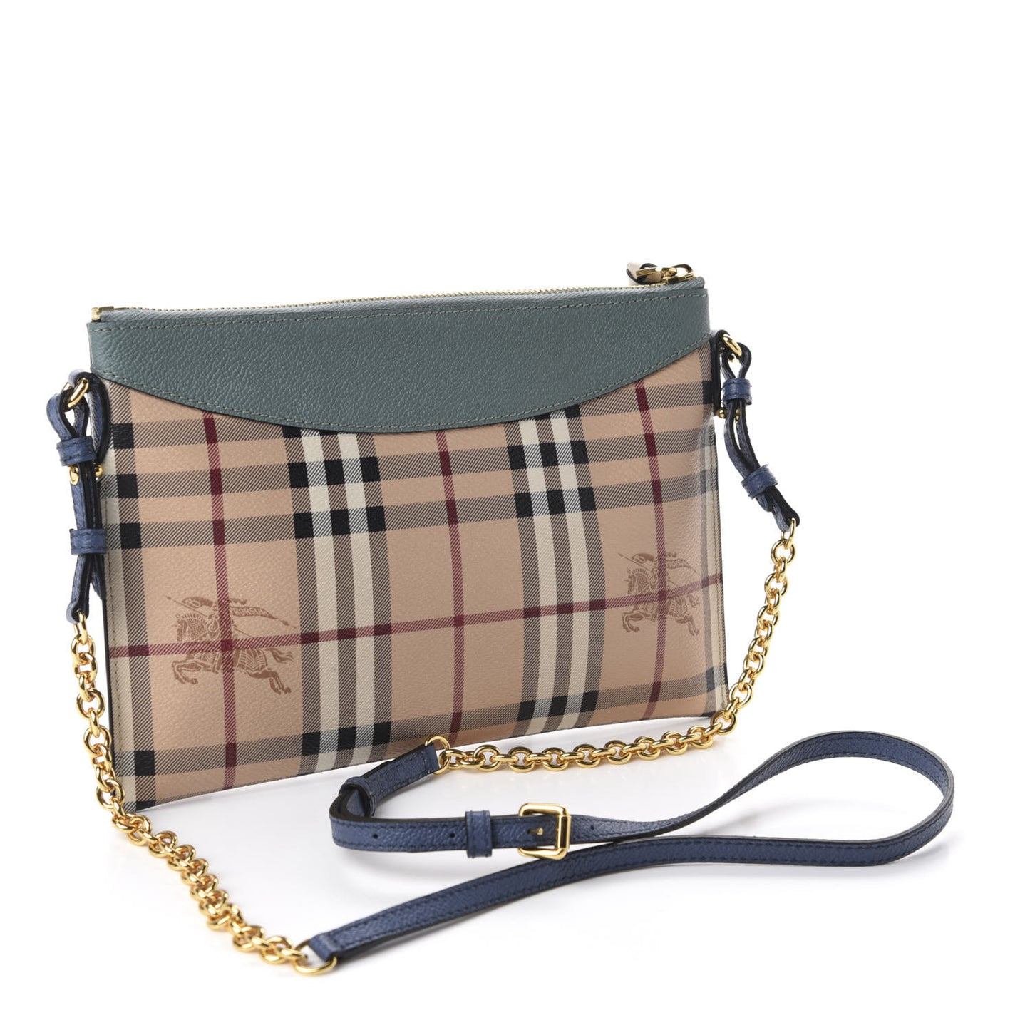 Haymarket Check Derby Peyton Crossbody Clutch Bag Eucalyptus Green