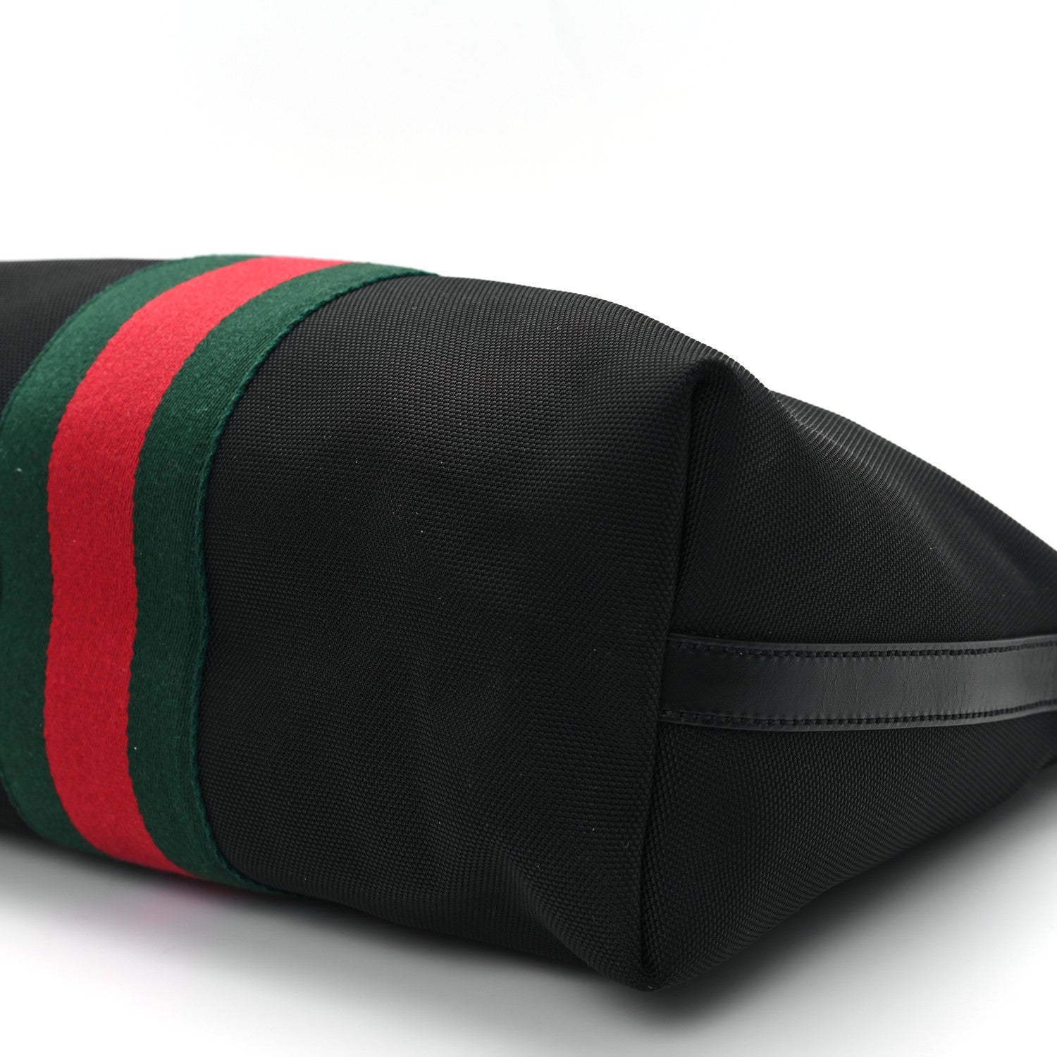 Gucci Techno Canvas Web Top Handle Shoulder Bag Black 10 of 11
