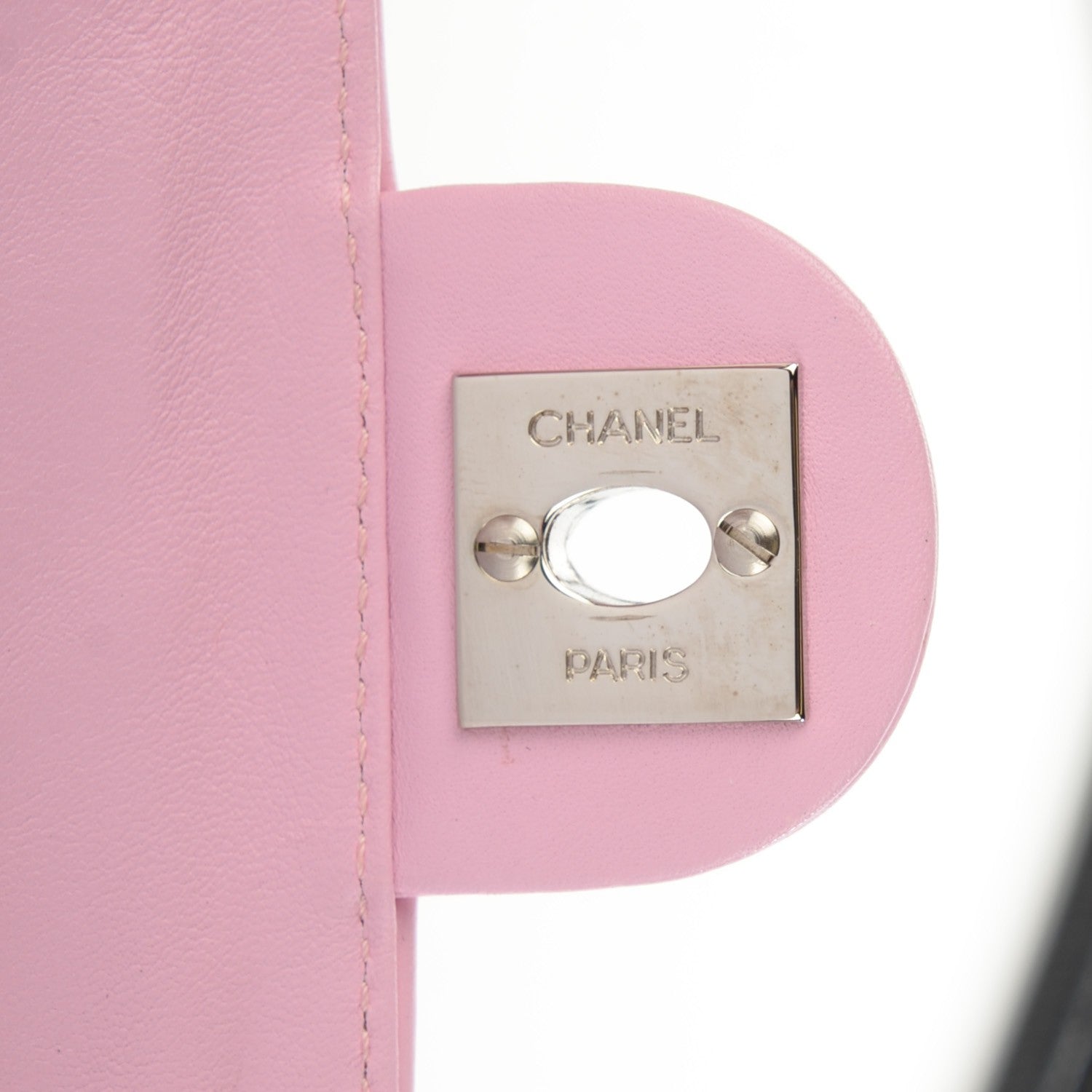 Chanel Calfskin Quilted Cambon Camera Case Pink Black 6 of 8