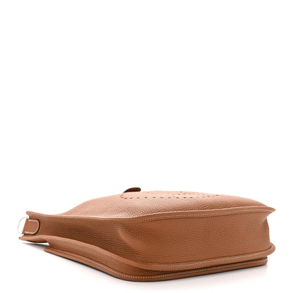 Hermes Taurillon Clemence Evelyne III PM Gold 4 of 11