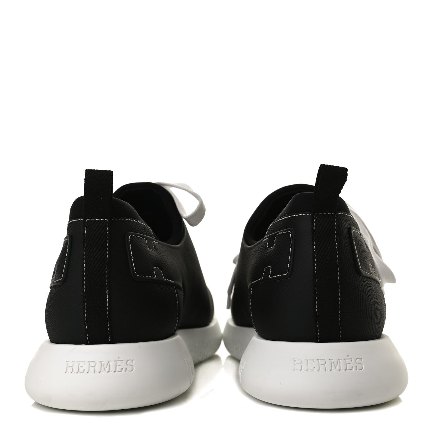 Hermes Epsom Technical Canvas Vitesse Sneakers 43.5 Black 6 of 10