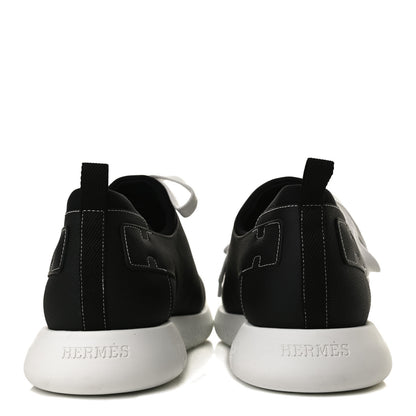 Hermes Epsom Technical Canvas Vitesse Sneakers 43.5 Black 6 of 10
