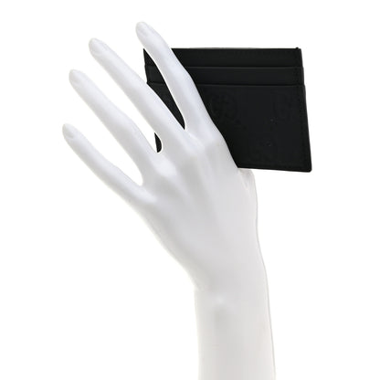 Gucci Rubber Effect GG Embossed Card Holder Black 2 of 6