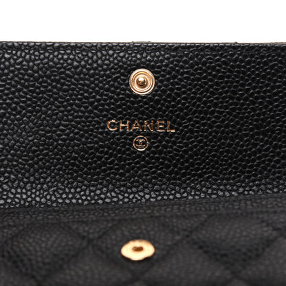 Chanel Caviar Quilted Flap Card Holder Black 8 of 11