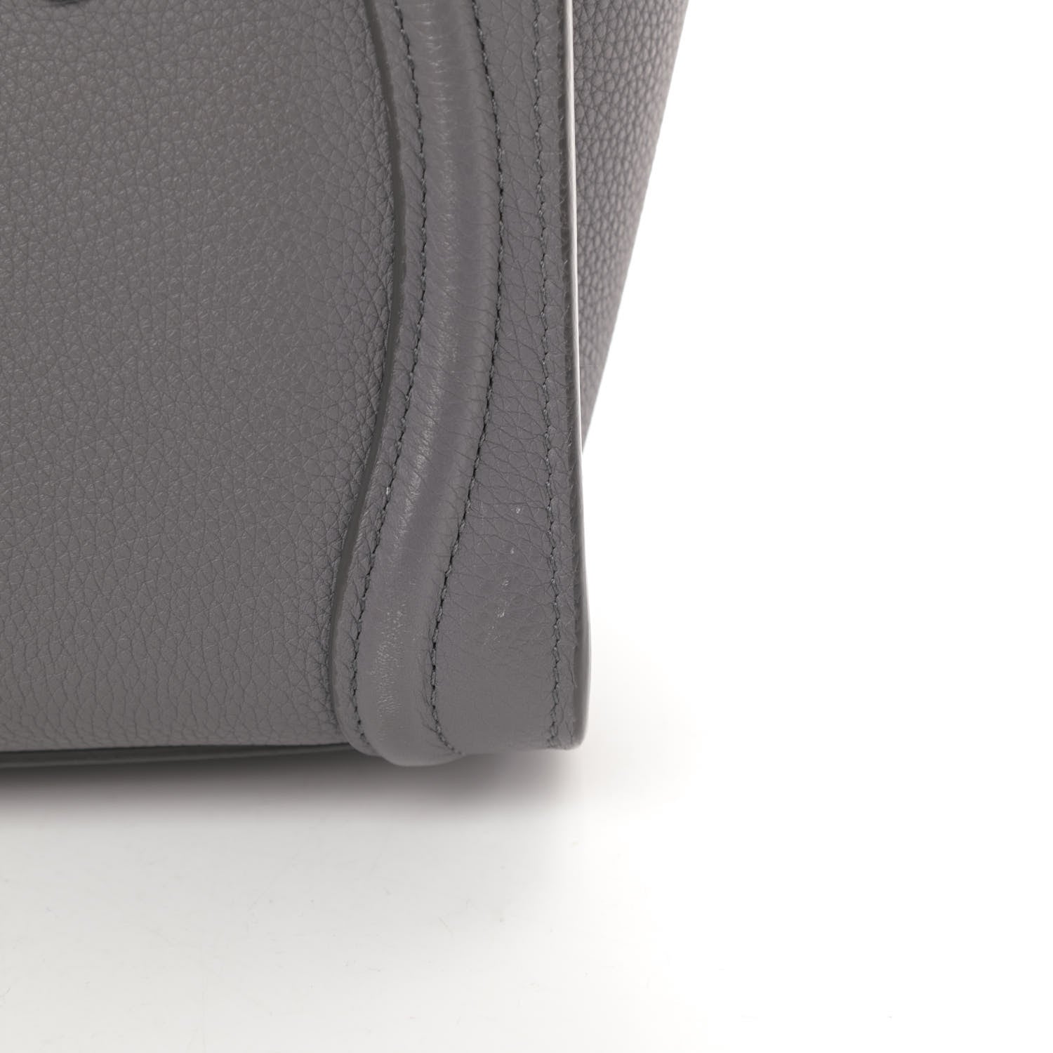 Celine Baby Drummed Calfskin Nano Luggage Kohl 18 of 18