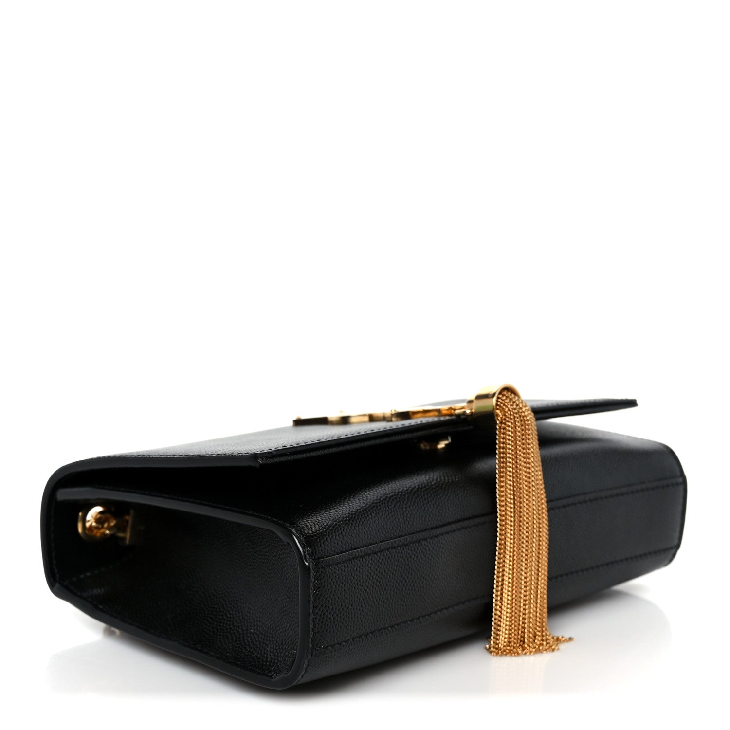 Saint Laurent Calfskin Small Classic Monogram Kate Tassel Satchel Black 4 of 12