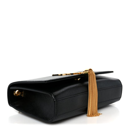 Saint Laurent Calfskin Small Classic Monogram Kate Tassel Satchel Black 4 of 12