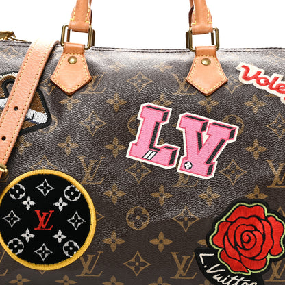 Louis Vuitton Monogram Patches Speedy Bandouliere 30 7 of 11