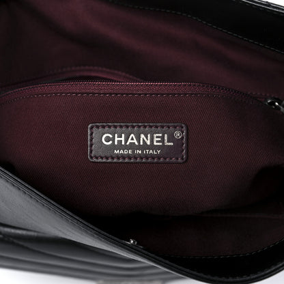 Chanel Aged Calfskin Quilted Mad About Quilting Hobo Black 5 of 9
