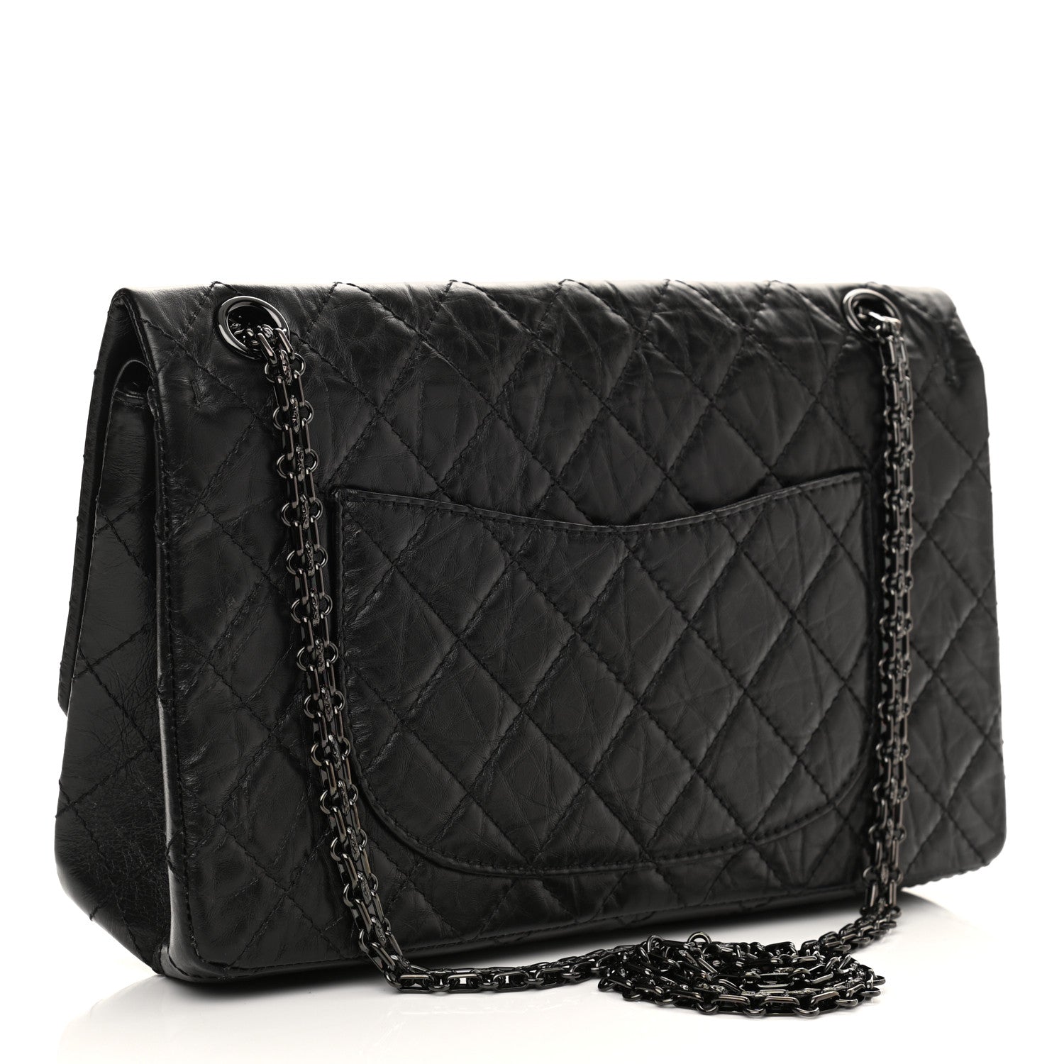 Chanel Aged Calfskin Quilted 2.55 Reissue 226 Flap So Black 3 of 12