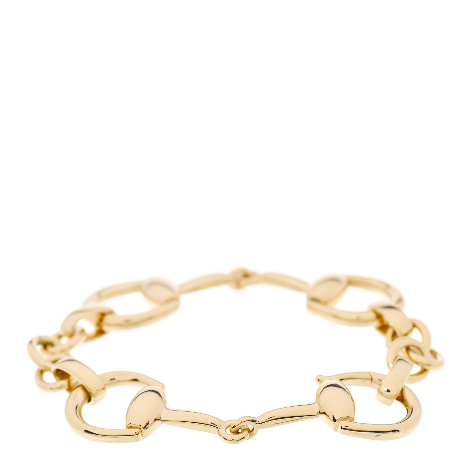 Gucci 18K Yellow Gold Horsebit Bracelet 2 of 3