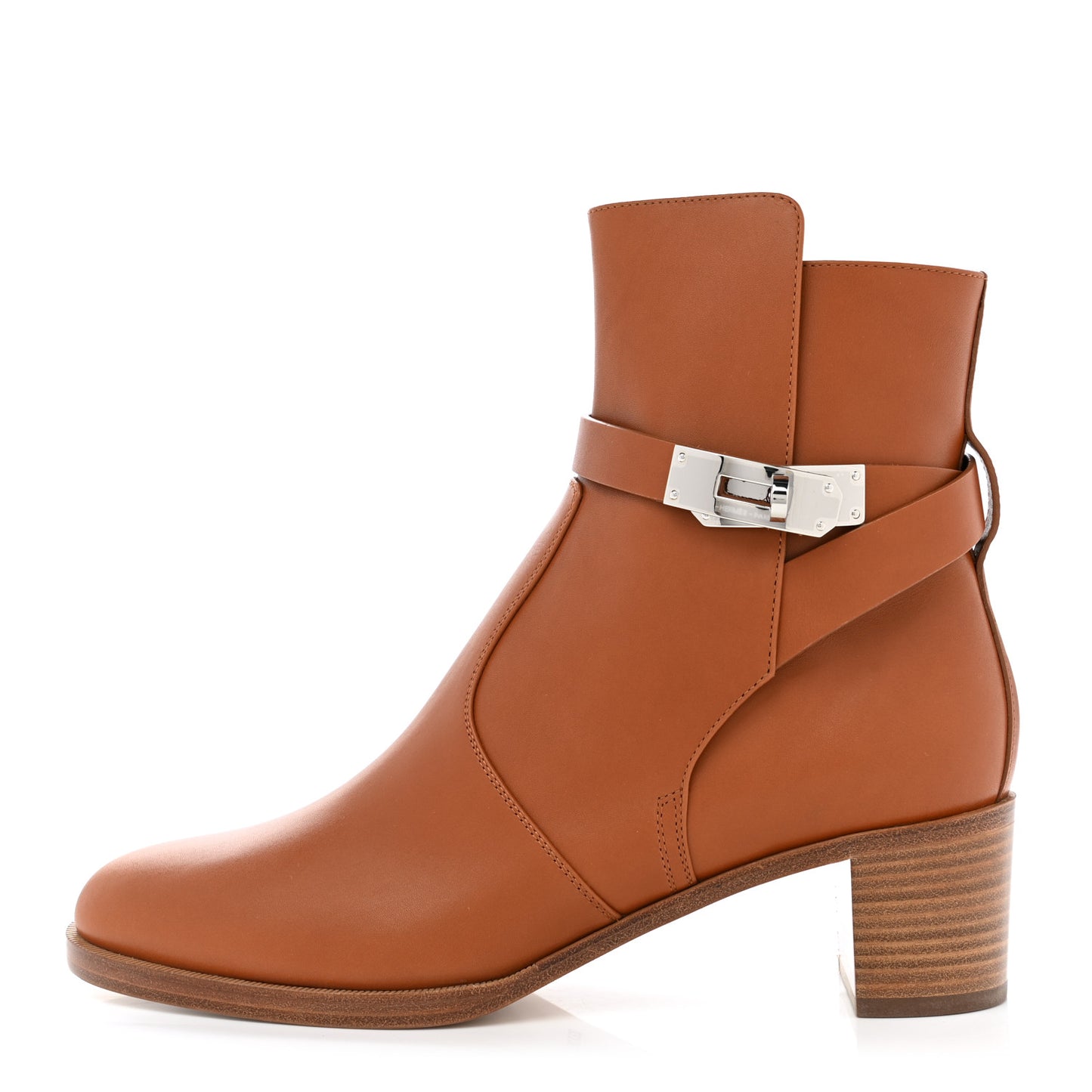Calfskin Frenchie 50 Ankle Boots 39 Naturel