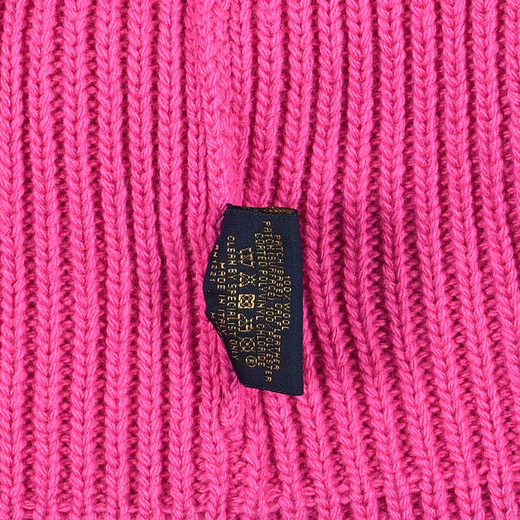 Louis Vuitton Wool LV initials Monogram Beanie Hat Neon Pink 4 of 4