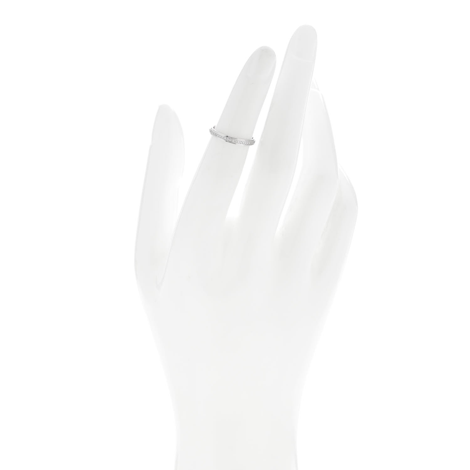 Cartier Platinum Diamond 2.3mm D'Amour Wedding Band Ring 46 3.75 2 of 4
