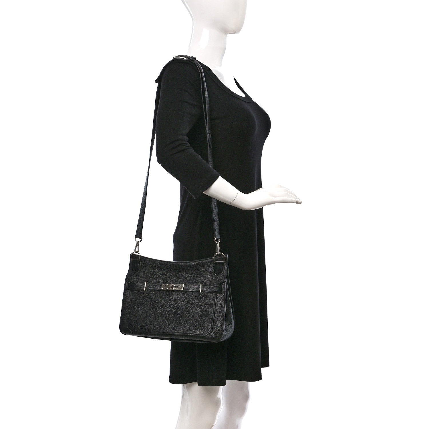 Hermes Taurillon Clemence Jypsiere 28 Black 2 of 9