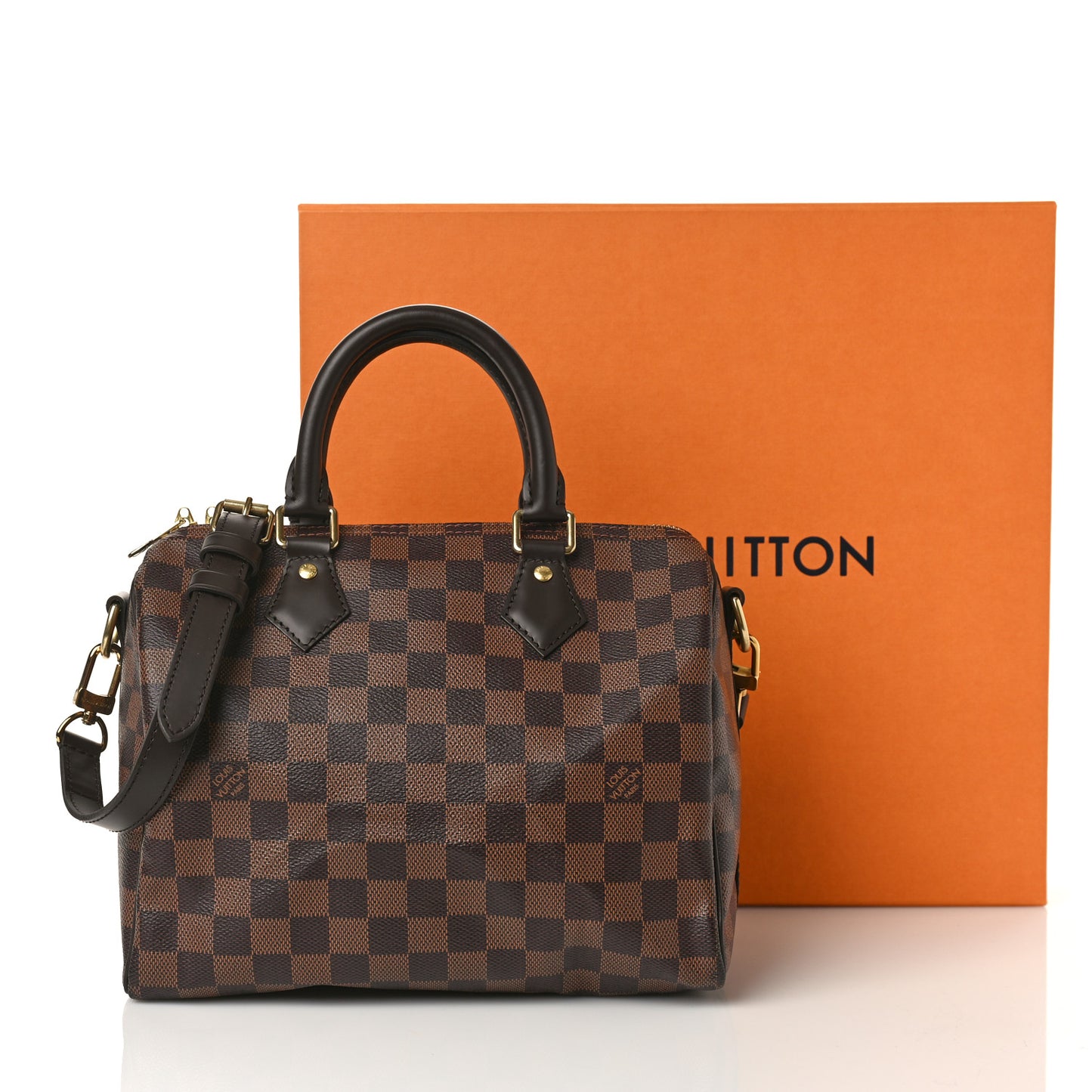 Damier Ebene Speedy Bandouliere 25