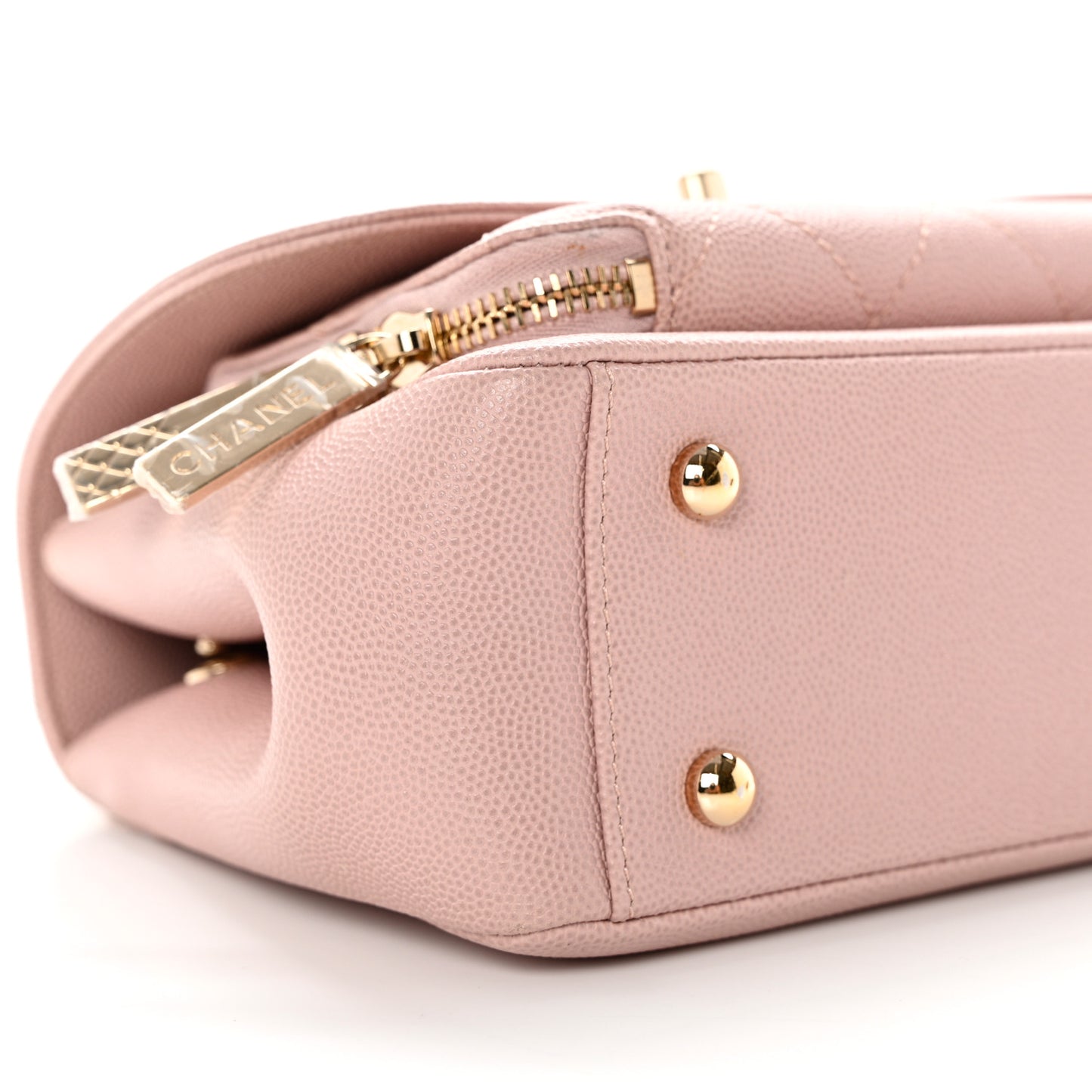 Caviar Quilted Small Business Affinity Flap Light Pink