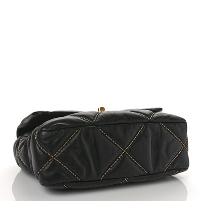 Chanel Lambskin Chain Quilted Medium Chanel 19 Flap Black 4 of 9