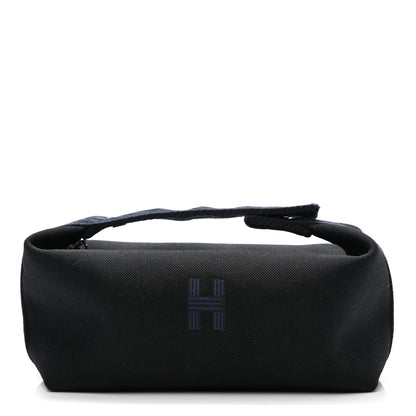 Hermes Canvas Small Bride-A-Brac Pouch Black Bleu Nuit 1 of 7