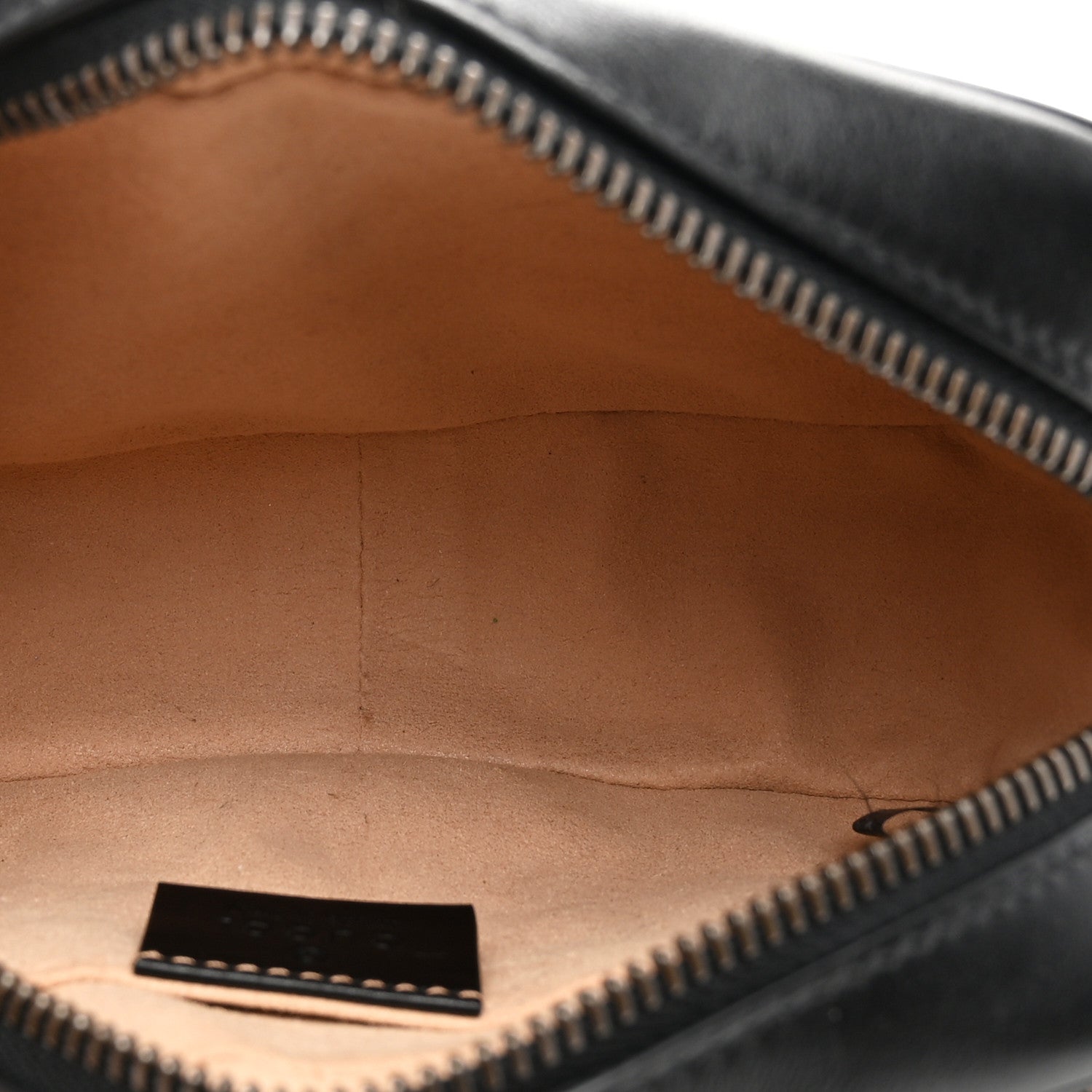 Gucci Calfskin Matelasse Mini GG Marmont Chain Shoulder Bag Black 4 of 9