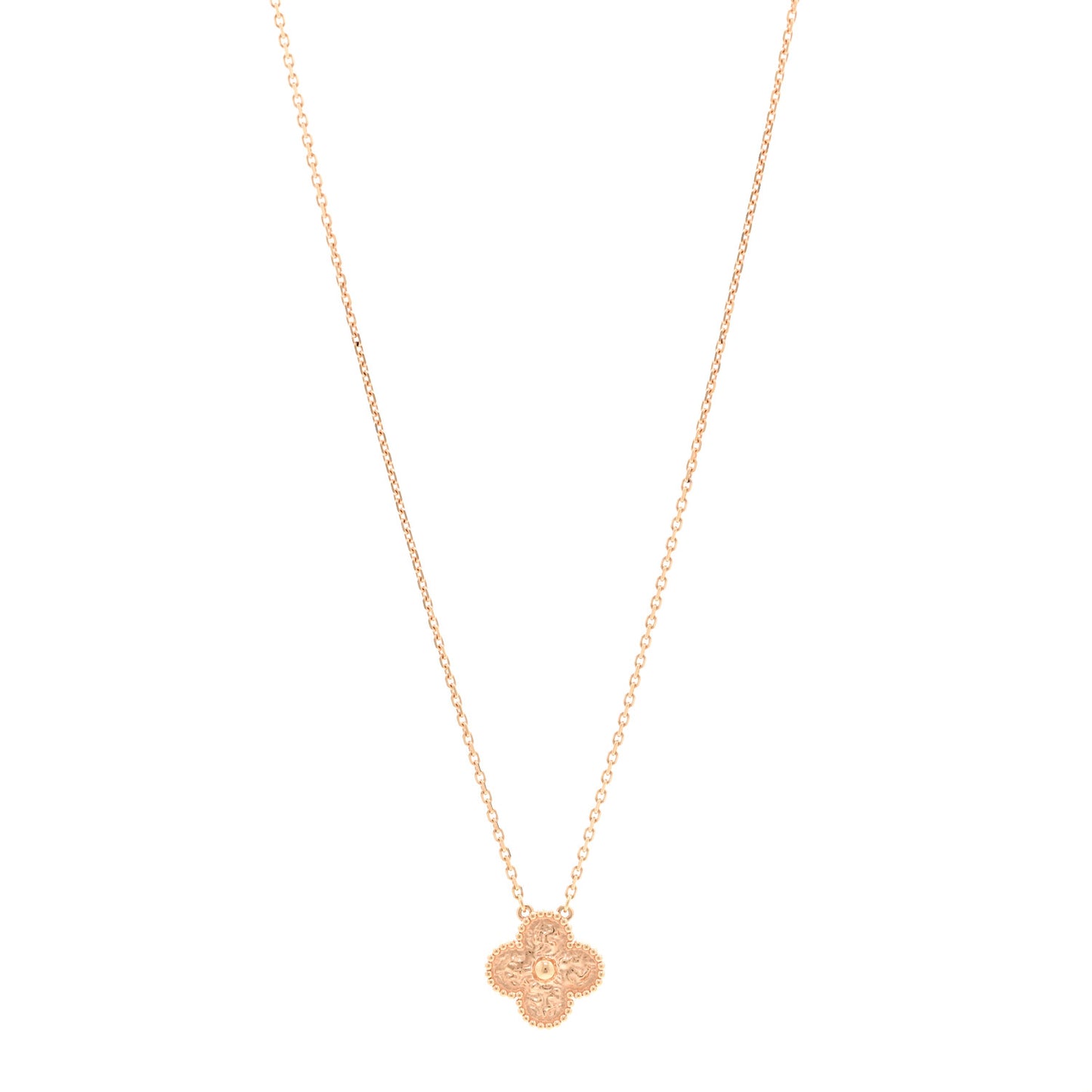 18K Yellow Gold Vintage Alhambra Pendant Necklace