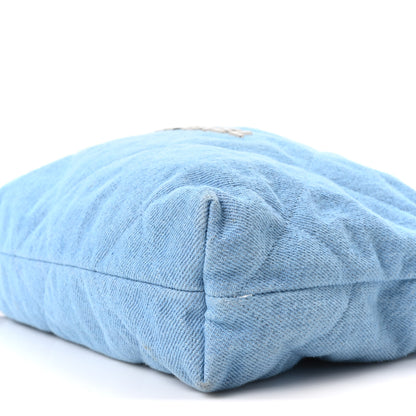 Chanel Denim Quilted Small Chanel 22 Light Blue 11 of 11
