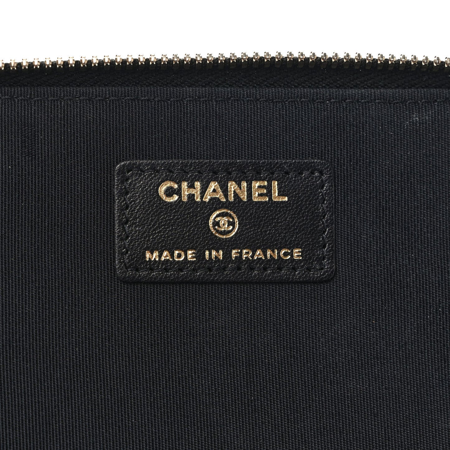 Lambskin Quilted Small Top Handle Vanity Case With Chain Black