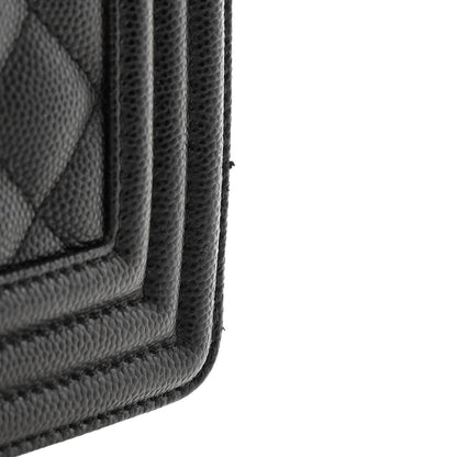 Chanel Caviar Quilted Large Boy Flap Black 13 of 14