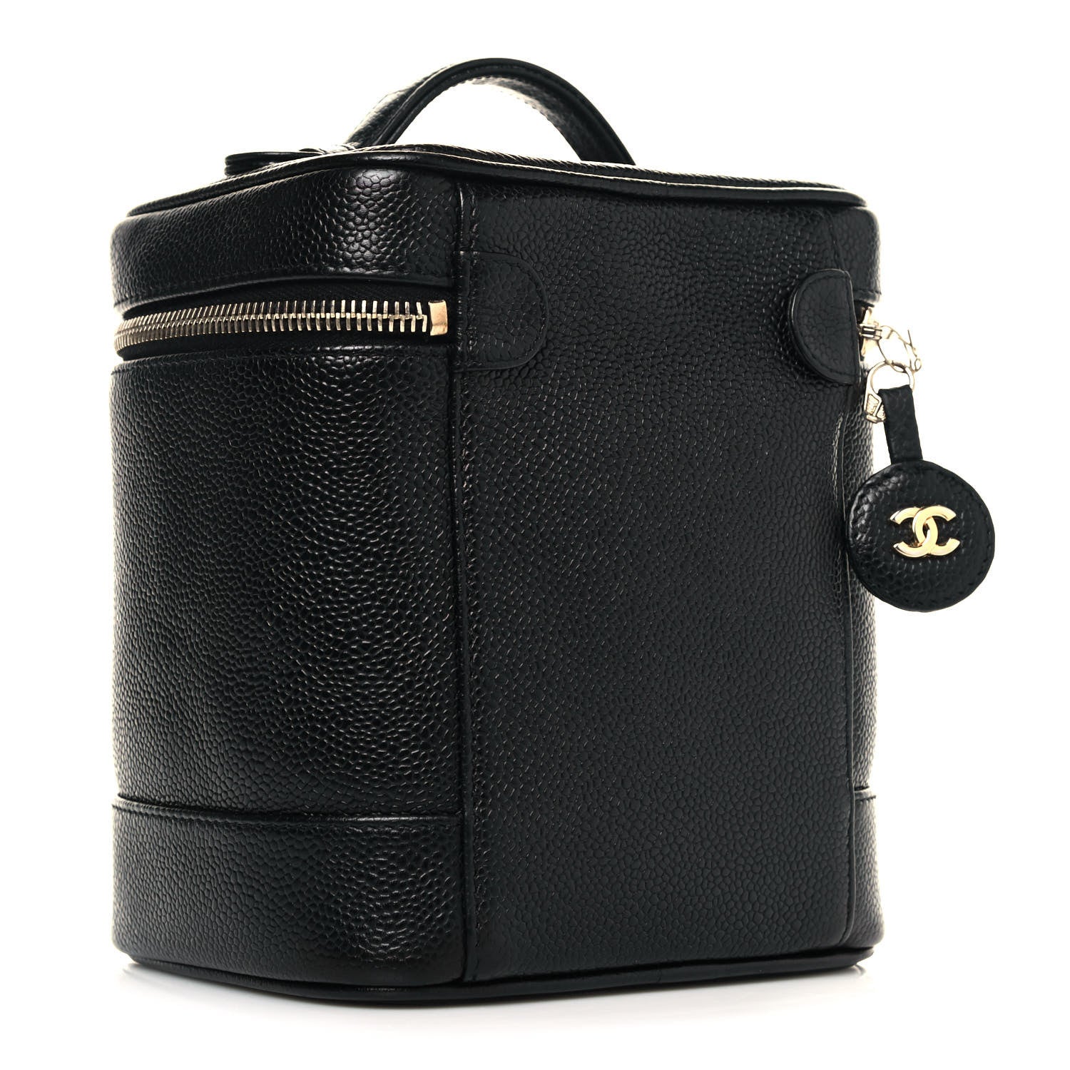 Chanel Caviar Vanity Cosmetic Case Black 2 of 15