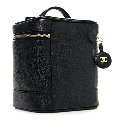 Chanel Caviar Vanity Cosmetic Case Black 2 of 15