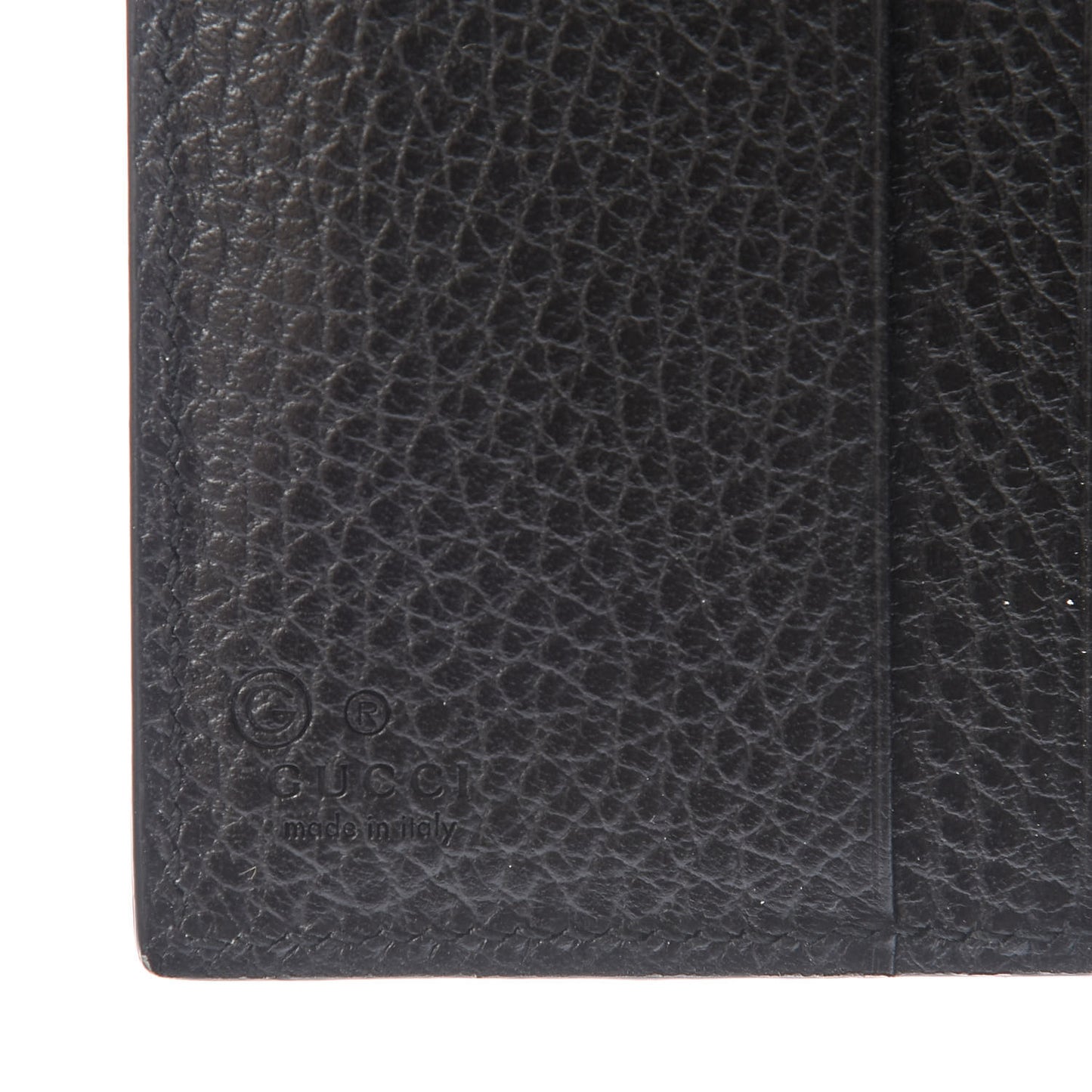 Dollar Calfskin Interlocking G French Wallet Black