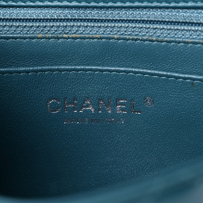 Chanel Patent Quilted Mini Rectangular Flap Turquoise 8 of 12