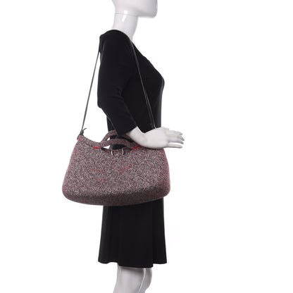 Balenciaga Tweed Toggle Convertible Tote Pink 2 of 8