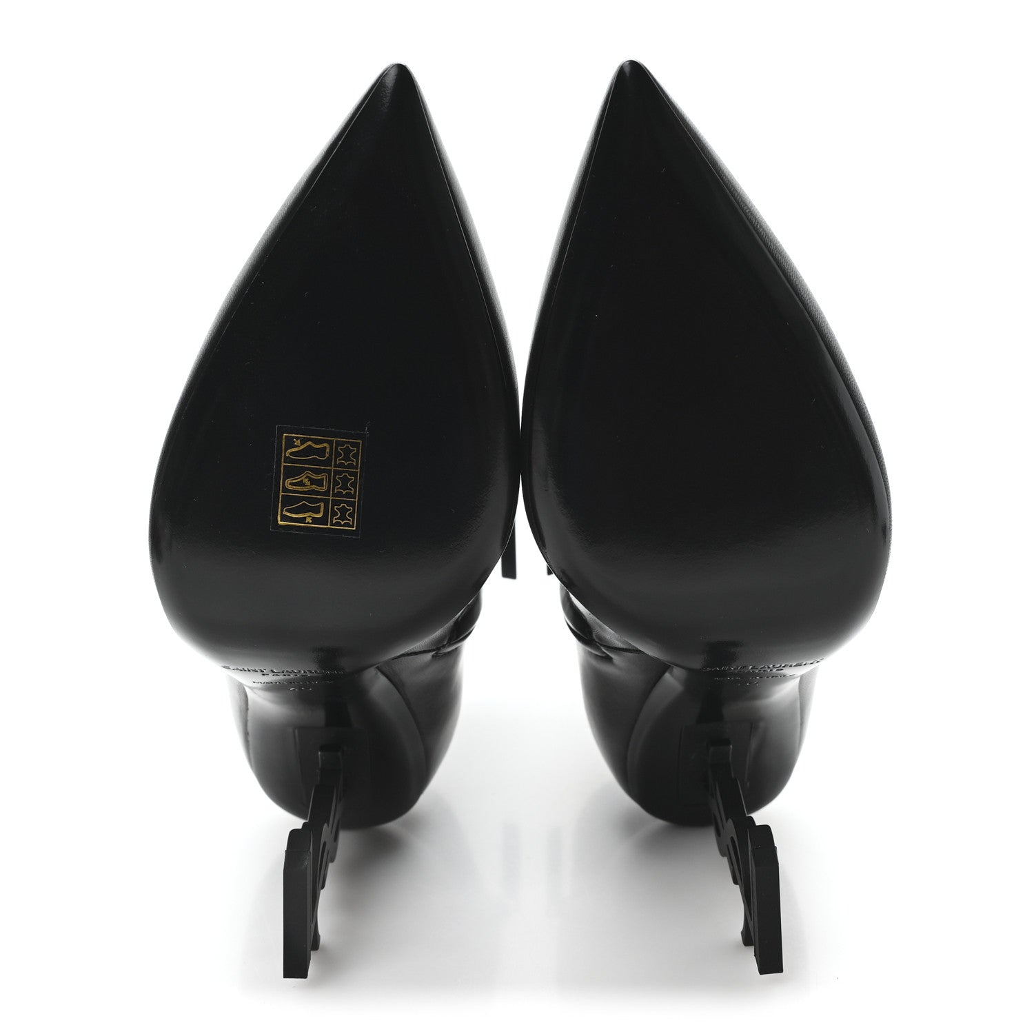 Saint Laurent Calfskin Opyum Ankle Boots 40 Black 6 of 10
