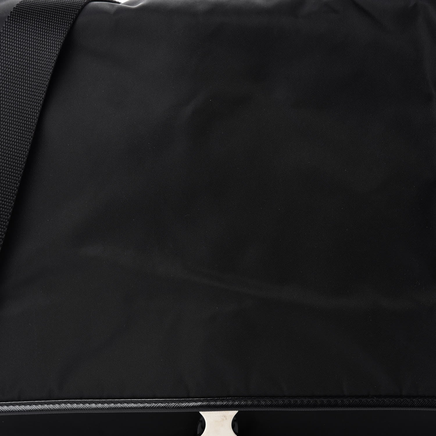 Prada Tessuto Nylon Saffiano Messenger Bag Black 9 of 9