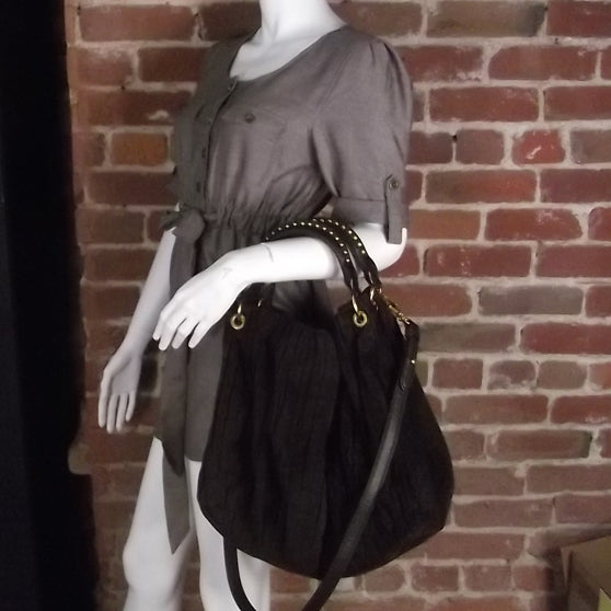 Miu Miu Suede Plisse Bag Moro 2 of 8