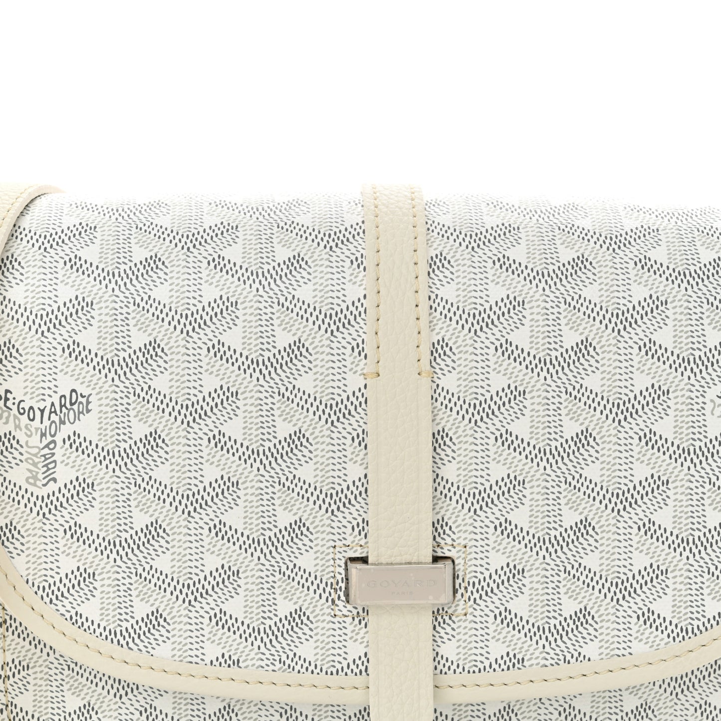 Goyardine Belvedere II PM Messenger Bag White