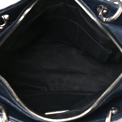 Chanel Distressed Caviar Outdoor Ligne Tote Navy 5 of 12